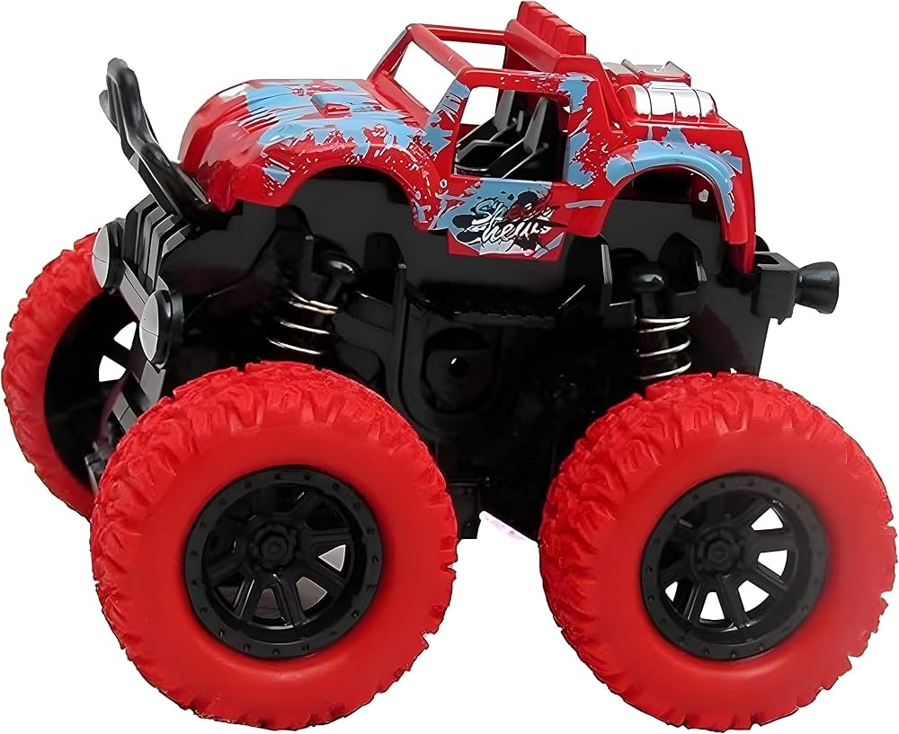 Buy Red Monster Truck Toy Online | Big Wheels, Shock Absorbers – Vikram